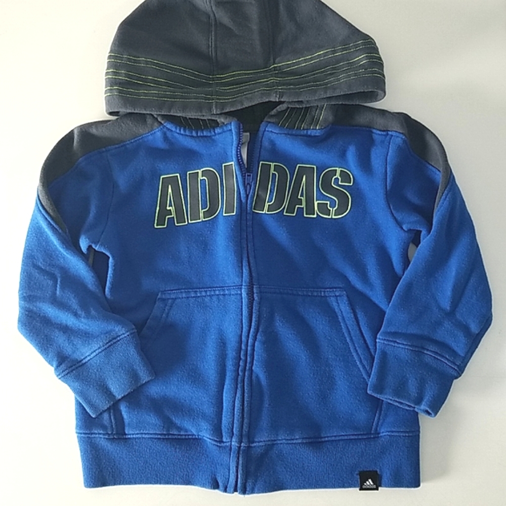 Zip-up Adidas sweatshirt, size 4